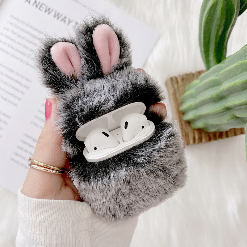 うさ耳ふわもこエアーポッズケース【AirPods】