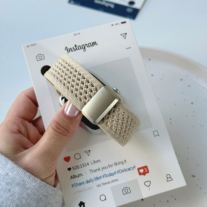 【ふんわりカラー】マグネットナイロンアップルウォッチバンド【Apple Watch】