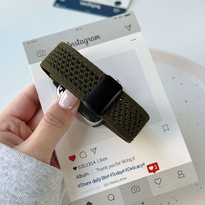 【ふんわりカラー】マグネットナイロンアップルウォッチバンド【Apple Watch】