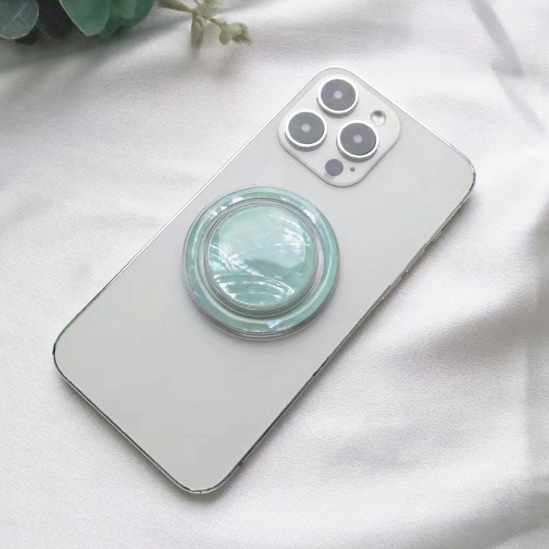 【シェル調の輝き】マザーオブパールMagSafeスマホグリップ【スマホグリップ】