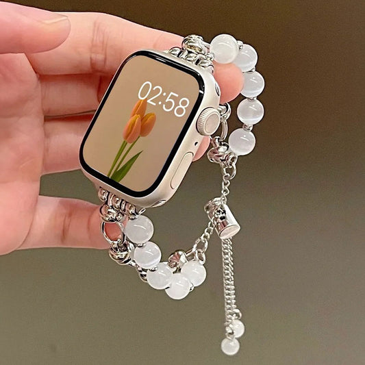 天然石風ビーズバンド【Apple Watch】