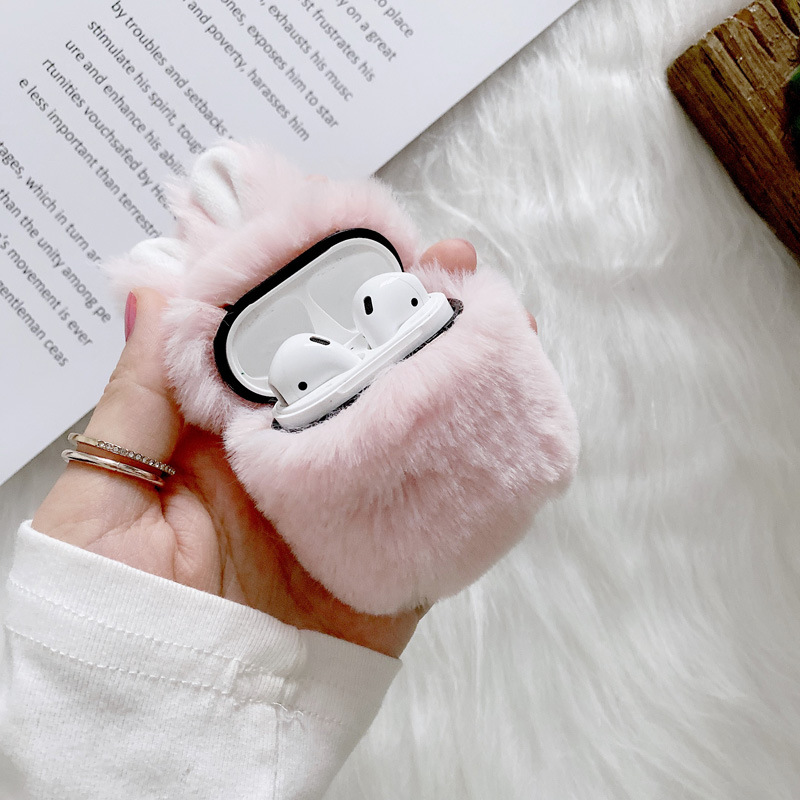 うさ耳ふわもこエアーポッズケース【AirPods】
