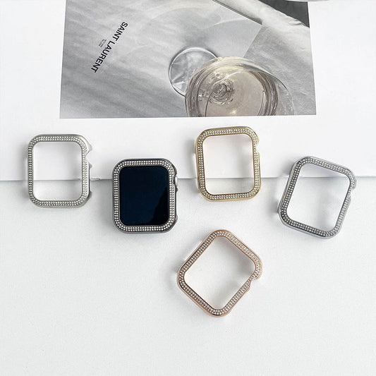 【煌めきで手元を彩る】ラインストーンアップルウォッチケース【Apple Watch】
