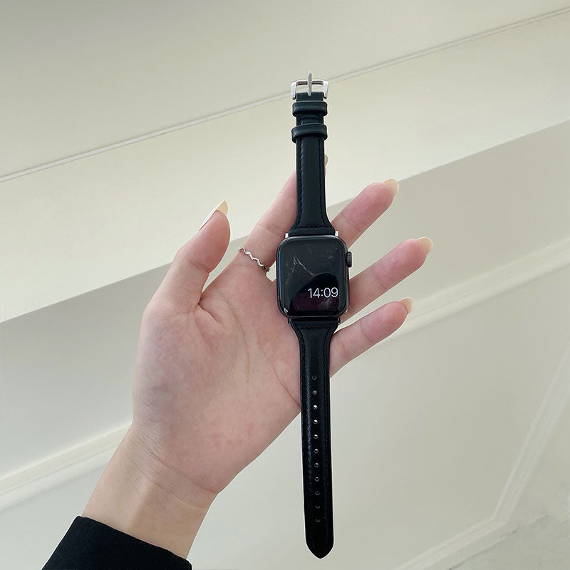 【上品に魅せる】スリムレザーベルトアップルウォッチバンド【Apple Watch】