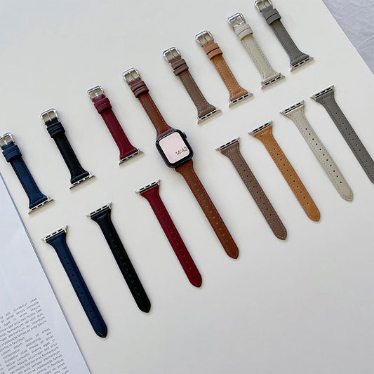 【上品に魅せる】スリムレザーベルトアップルウォッチバンド【Apple Watch】