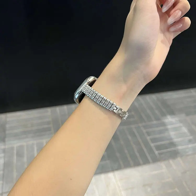 【全3色】ラグジュアリーストーンメタルアップルウォッチバンド【Apple Watch】