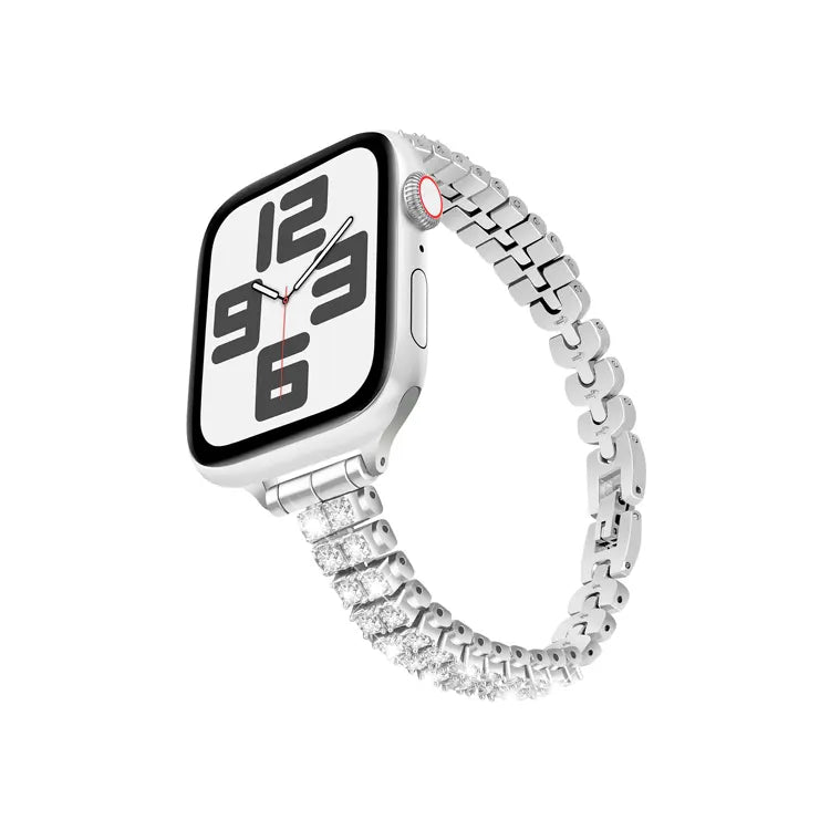 【全3色】ラグジュアリーストーンメタルアップルウォッチバンド【Apple Watch】