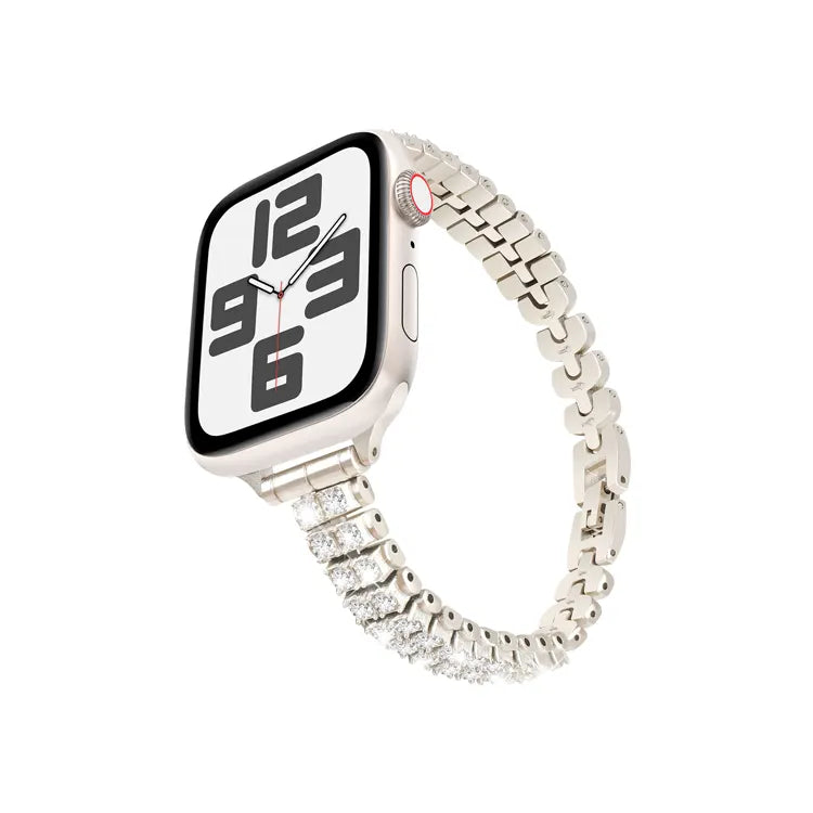 【全3色】ラグジュアリーストーンメタルアップルウォッチバンド【Apple Watch】