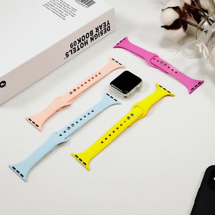 【全13色】シンプルシリコンアップルウォッチバンド【Apple Watch】