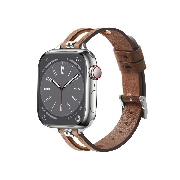 【通気性◎】エアリーレザーアップルウォッチバンド【Apple Watch】