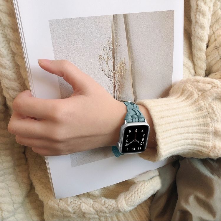 【全5色】編み込みレザー本革アップルウォッチバンド【Apple Watch】
