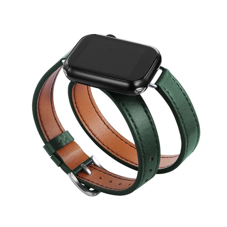 【全13色】ダブルループレザーアップルウォッチバンド【Apple Watch】