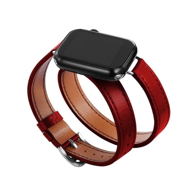 【全13色】ダブルループレザーアップルウォッチバンド【Apple Watch】