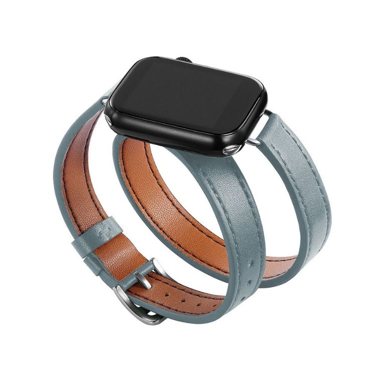 【全13色】ダブルループレザーアップルウォッチバンド【Apple Watch】
