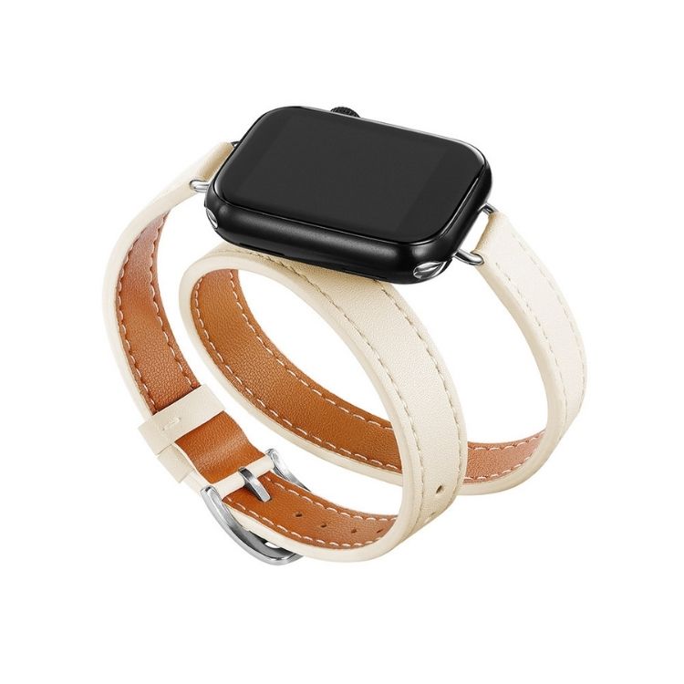 【全13色】ダブルループレザーアップルウォッチバンド【Apple Watch】