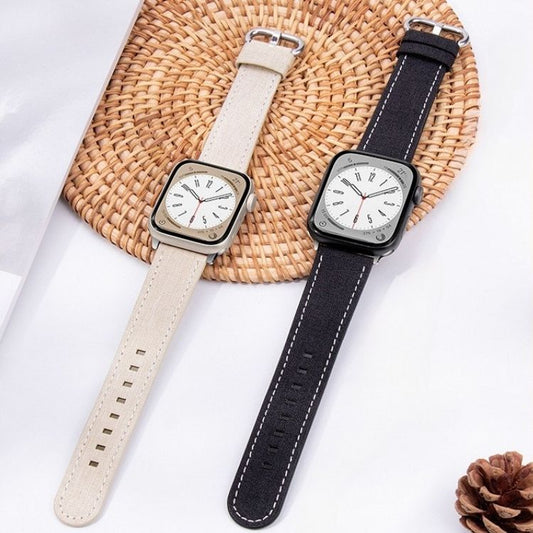 【全8色】リネンタッチアップルウォッチバンド【Apple Watch】
