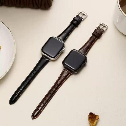 【クラシカルな気品】シック本革アップルウォッチバンド【Apple Watch】