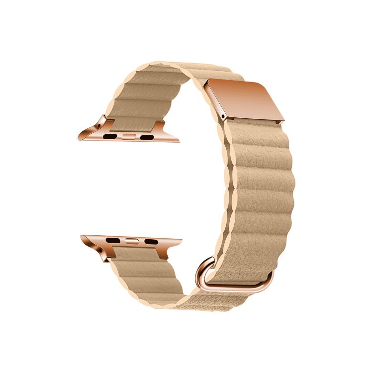 【全6色】マグネットシボレザーアップルウォッチバンド【Apple Watch】
