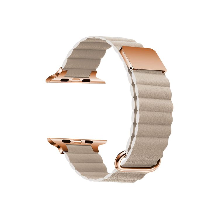 【全6色】マグネットシボレザーアップルウォッチバンド【Apple Watch】