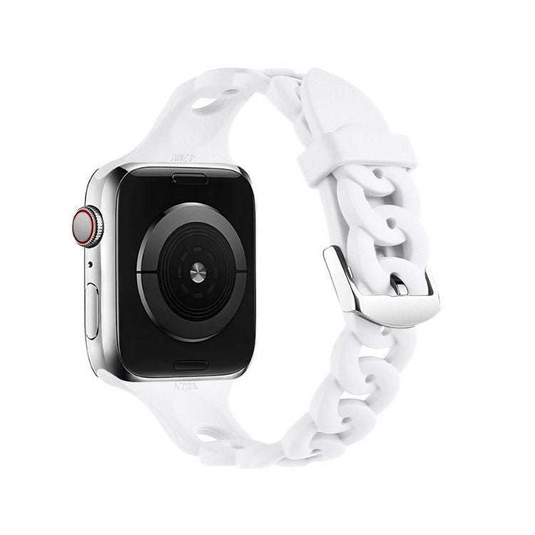 【全8色】チェーンデザインシリコンアップルウォッチバンド【Apple Watch】
