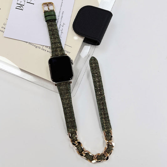 ツイードダブルループバンド【Apple Watch】