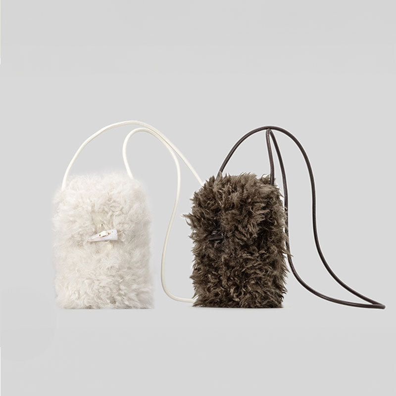 【あったか可愛い】ウールタッチスマホショルダーバッグ【その他のタイプ】