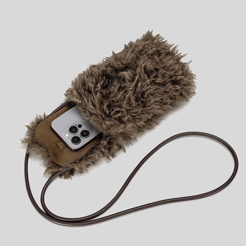 【あったか可愛い】ウールタッチスマホショルダーバッグ【その他のタイプ】