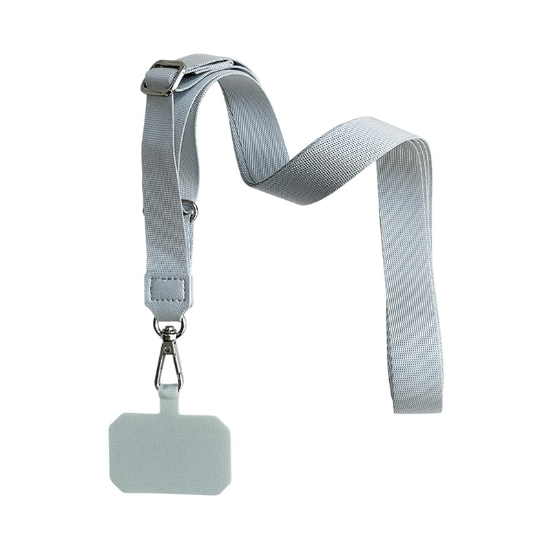 軽量ユニバーサルスマホネックストラップ【クリップ、パッチ付き